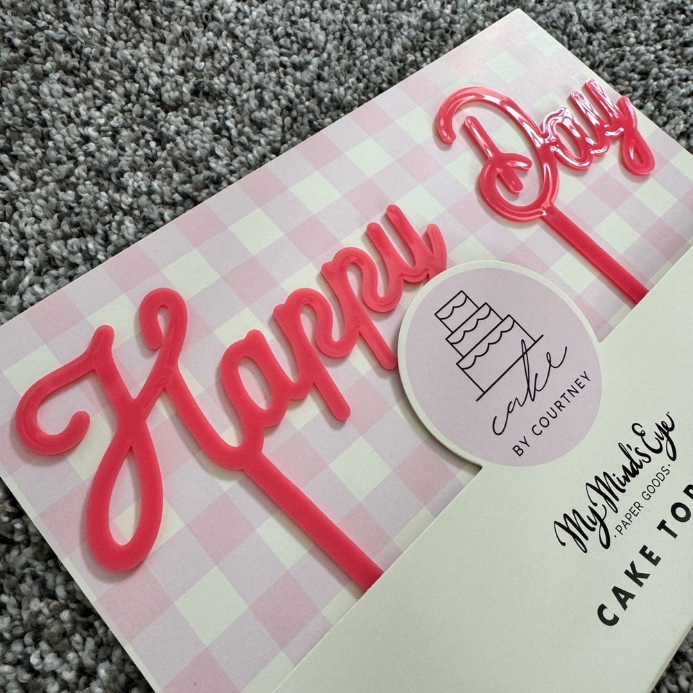 Happy Day Cake Topper